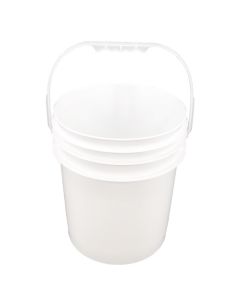 Pro-Western Plastics Plastic Bucket White, 18.9L