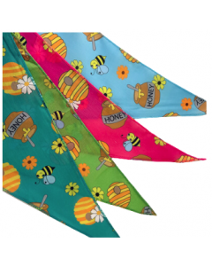 Cozymo Bandanas Assorted Bumblebee Patterns, 72 Pack
