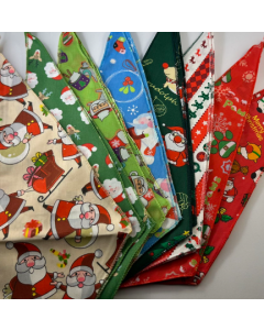 Cozymo Bandanas Assorted Christmas Patterns, 72 Pack