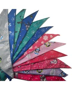 Cozymo Assorted Winter Bandanas, 72 Pack