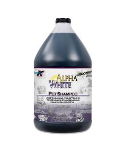 Double K Groomer's Edge Alpha White Pet Shampoo, 1 Gallon