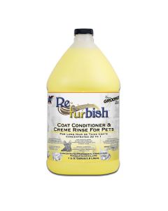 Double K Groomer's Edge Refurbish Coat Conditioner & Creme Rinse For Pets, 1 Gallon