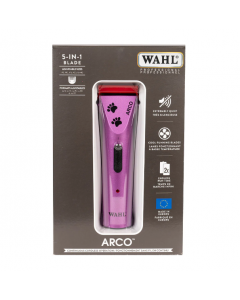 Wahl Arco Cordless Clipper Purple with Paws