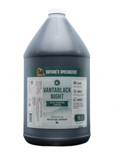 Nature's Specialties Vantablack Night Dark Coat Enhancing Shampoo, 1 Gallon