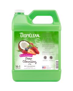 Tropiclean Berry & Coconut Deep Cleansing Pet Shampoo, 1 Gallon