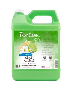 Tropiclean Lime & Cocoa Butter Shed Control Pet Conditioner, 1 Gallon