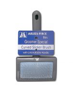 Millers Forge Groomer Special Curved Slicker Brush with Unbreakable Handle, Mini
