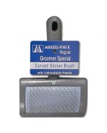 Millers Forge Groomer Special Curved Slicker Brush with Unbreakable Handle, Medium