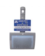 Millers Forge Groomer Special Curved Slicker Brush with Unbreakable Handle, Large