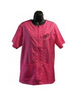 Cozymo Loose Fit Zip-up Grooming Jacket, Pink S-XL