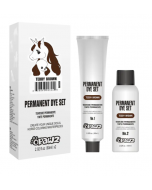 Opawz Permanent Pet Hair Dye Set Teddy Brown, 2x60ml